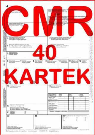 CMR List Przewozowy 40 kartek (4)