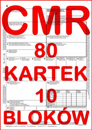 CMR List Przewozowy 80 kartek - 10 sztuk (4)