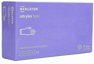 Rękawice Nitrylowe 100 sztuk / Fioletowe / Nitrylex Basic Violet (XL 9-10)