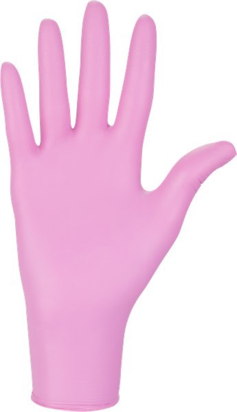 Rękawice Nitrylowe 100 sztuk / Różowe / Nitrylex Pink - 10 szt. (L 8-9)