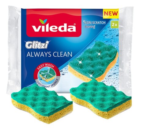 Zmywak wiskozowy Vileda Glitzi Always Clean 2 szt.