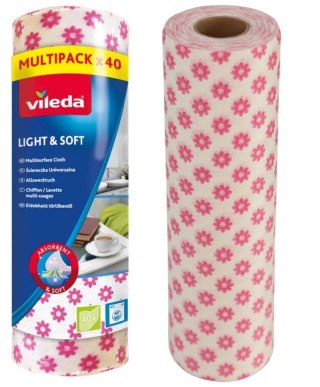 Ściereczka uniwersalna Vileda Light & Soft rolka 40 szt.