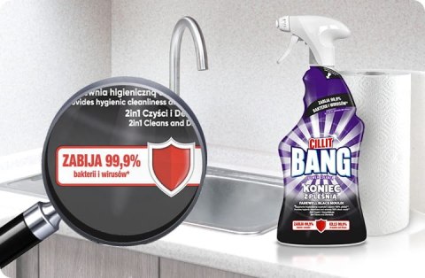 CILLIT BANG Power Cleaner Pleśń i Czarne Osady 750ml Spray