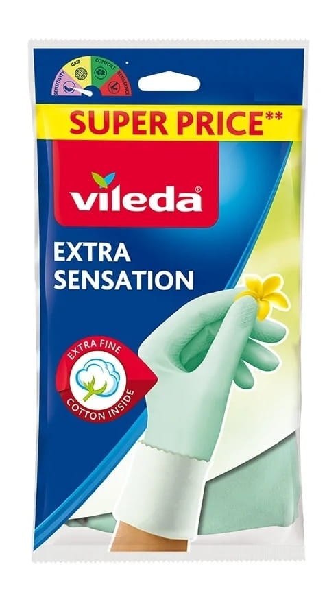 Rękawice Vileda Extra Sensation (9 - L)