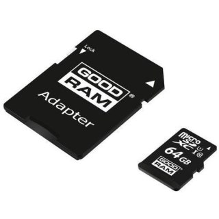 GOODRAM Karta Pamięci MicroSD 64GB CL10 UHS I + Adapter