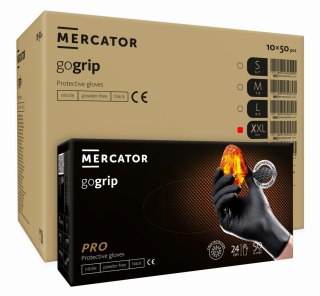 Rękawice Nitrylowe 50 szt. Gogrip Black - 10 op. (XXL 10-11)