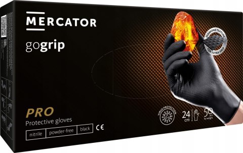 Rękawice Nitrylowe 50 szt. Gogrip Black - 10 op. (XXL 10-11)