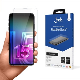 Szkło Hybrydowe 3mk FlexibleGlass Apple iPhone 15 Pro