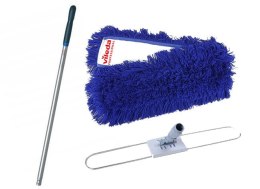 Zestaw Akrylowy wkład do zamiatania 60 cm + Dustmop uchwyt metalowy do mopa 60 cm + Kij aluminiowy niebieski