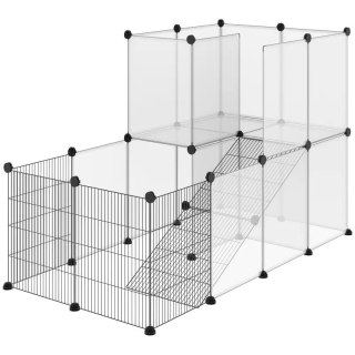 Kojec Piętrowy Dla Małych Zwierząt 140 cm x 70 cm x 90 cm PAKO D51-259