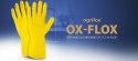 Rękawice ochronne gumowe flokowane / Żółte / OX-FLOX - 10 Par (9 - L)