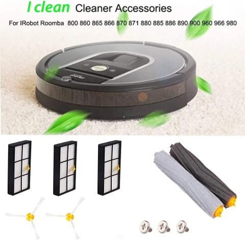 Zestaw Szczotek I Filtrów Do iRobot Roomba Serii 800/900