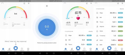 Waga 180kg z funkcją bluetooth W9993