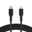 BELKIN KABEL LIGHTNING TO USB-C, PVC, 1M, CZARNY