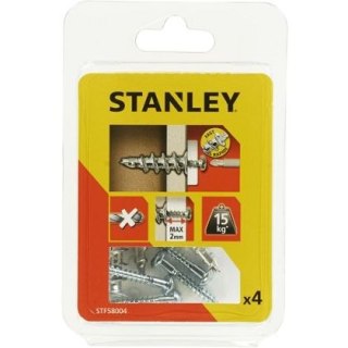 Kołek metalowy samogwintujący 39mm z wkrętami (4szt.) STANLEY FATMAX