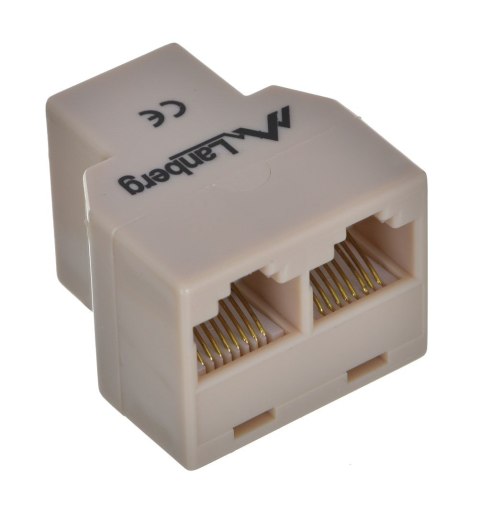 LANBERG ZŁĄCZKA SIECIOWA RJ45 -> 2X RJ45 AD-RJ45-2RJ45-OU