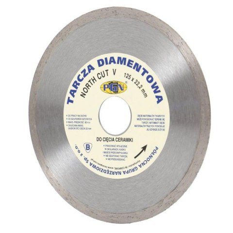 TARCZA DIAMENTOWA 200x22,2mm CIĄGŁA STANDARD NORTH CUT V PGN