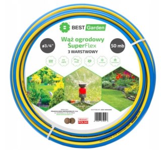 WĄŻ OGRODOWY 3/4" 50m SUPER FLEX BEST GARDEN