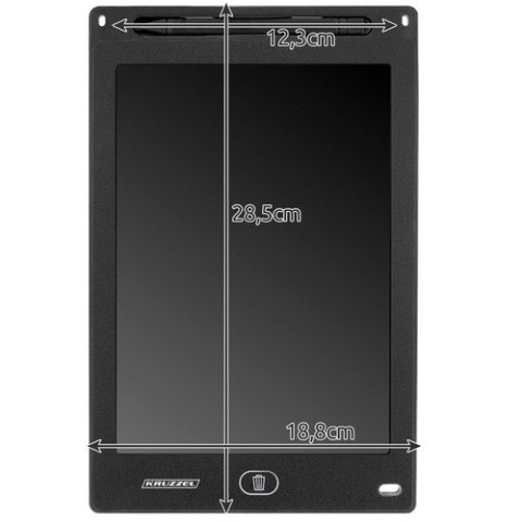 Tablet do rysowania 12" czarny KRUZZEL 22456