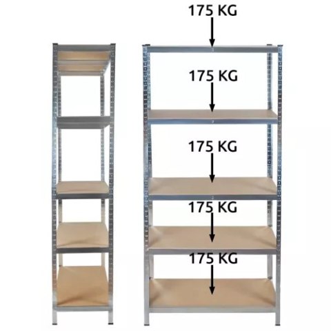 Regał magazynowy 180x90x40 Malatec 23768