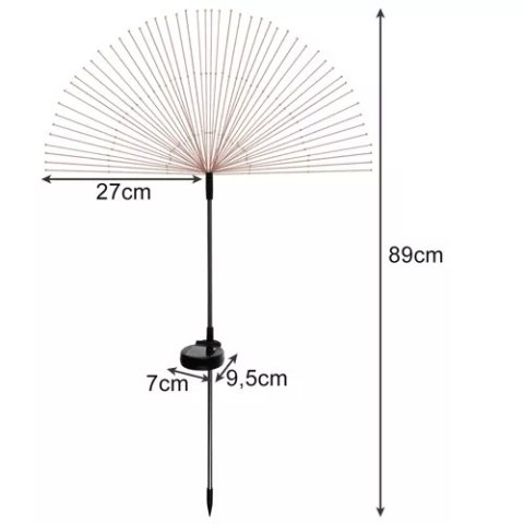 Lampa ogrodowa solarna- dmuchawce Gardlov 23561