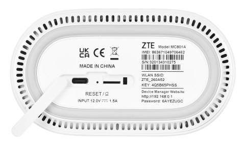 Router ZTE MC801A 5G White