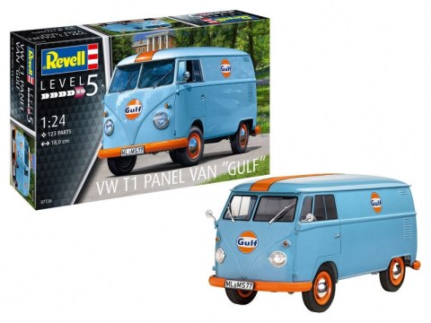 Model plastikowy VW T1 Panel Van - Gulf Decoration 1/24