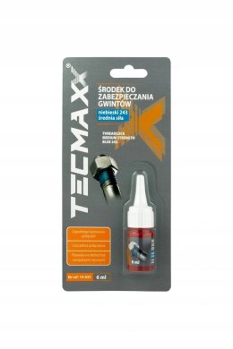 Środek do zabezpieczania gwintów niebieski - średni 6ml TECMAXX
