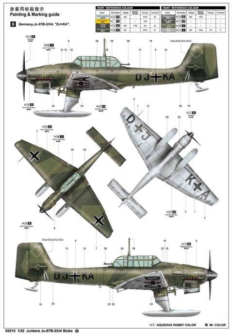 Model plastikowy Junkers Ju-87B -2/U-4 Stuka