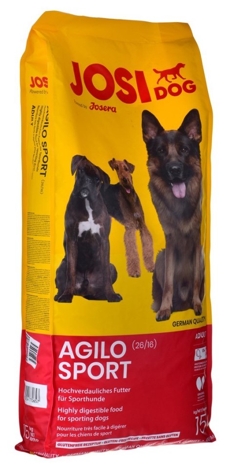 JOSERA JosiDog Agilo Sport - sucha karma dla psa - 15 kg