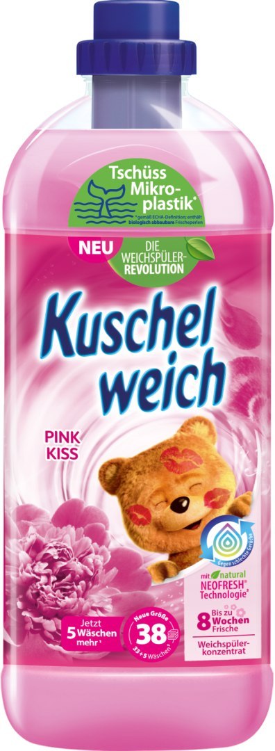 Kuschelweich Pink Kiss Płyn do Płukania 1 l DE