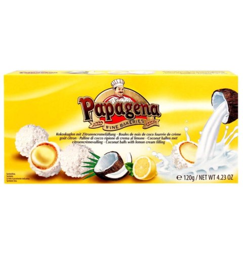 Papagena Kulki Kokosowe z Kremem Cytrynowym 120 g