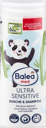 Balea med Ultra Sensitive Żel pod Prysznic i Szampon 2w1 dla Dzieci 300 ml