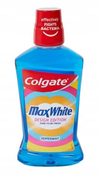 Colgate Max White Peppermint Design Edition Płyn do Płukania Jamy Ustnej 500 ml