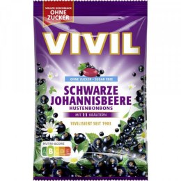 Vivil Schwarze Johannisbeere Cukierki bez Cukru 120 g