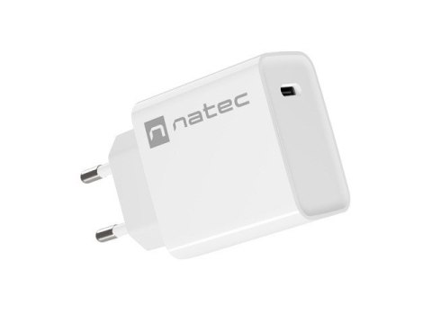 NATEC ŁADOWARKA SIECIOWA RIBERA USB-C 20W POWER DELIVERY BIAŁA NUC-2059