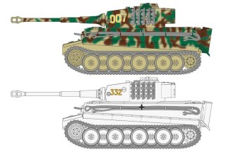 Model do sklejania Tiger 1 1/72