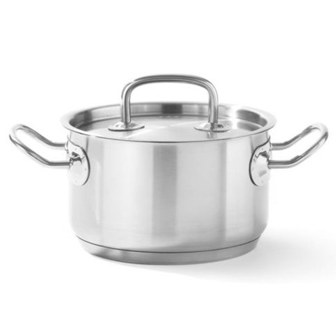 Garnek średni Kitchen Line z pokrywką 3,5 l śr. 200 x 115 h - Hendi 836200