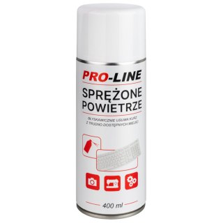 Sprężone powietrze do czyszczenia elektroniki maszyn do szycia PRO-LINE spray 400ml