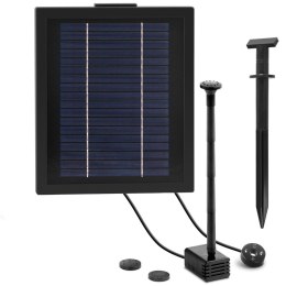 Fontanna do oczka wodnego stawu solarna z baterią LED 250 l/h 0.75 m 3 W