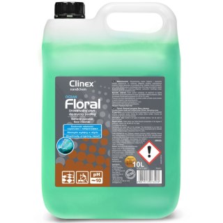 Płyn do mycia podłóg bez smug połysk zapach CLINEX Floral - Ocean 10L