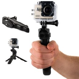 Uchwyt z mini statywem do kamery sportowej GoPro SJCAM czarny