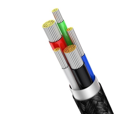 Kabel do szybkiego ładowania USB-C Iphone Lightning 20W z wyświetlaczem miernikiem mocy 2m czarny