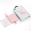 Powerbank z podstawką kabel USB-C i Iphone Lightning Cutie Series 10000mAh 22.5W różowy