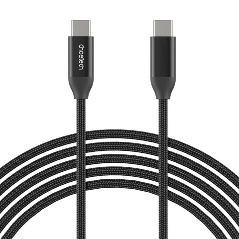 Kabel przewód do ładowania i transmisji danych USB-C 1m - czarny