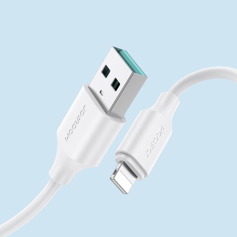 Kabel do ładowania i transmisji danych iPhone USB - Lightning 2.4A 2m biały