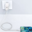 Kabel przewód USB-C 60W 20V 3A 1.2m biały