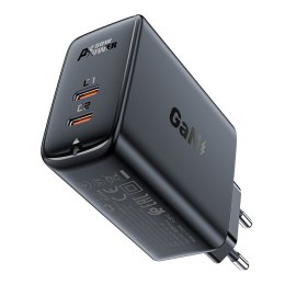 Ładowarka sieciowa A29 GaN dwa porty USB-C PD 50W czarny