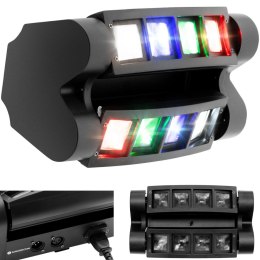 Oświetlenie sceniczne estradowe CON.LED-110 ruchoma głowa Spider 8 LED 27W RGBW