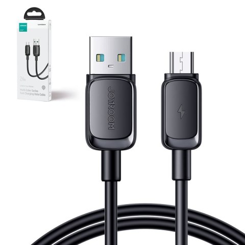 Kabel przewód microUSB - USB 2.4A 480Mbps 2m czarny